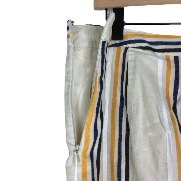 WHO WHAT WEAR Line Stripe Skirt Knee Midi Length Fully Lined Plus Size 14 NWT - Picture 7 of 12